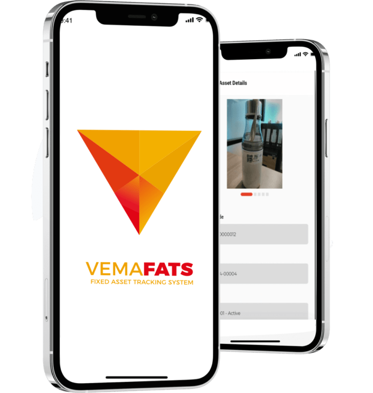 mockup menu view data mobile app vemafats dan background