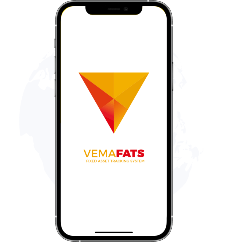 mockup mobile app vemafats dengan background